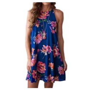 Floral shift dress